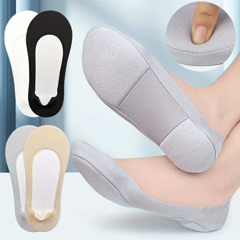 3D Anti-Slip Low Boat Socks – Soft Memory Foam Summer Socks Women's Boat Socks Qme