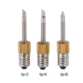 Soldering Iron Tips E10 Interface B C K Type – 1.97" Steel Tip Soldering Iron Tip Qme 3pcs