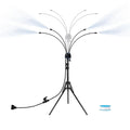 Portable Standing Patio Mister | Adjustable Height Sprinkler Patio Misting Sprinkler Qme Blue CN