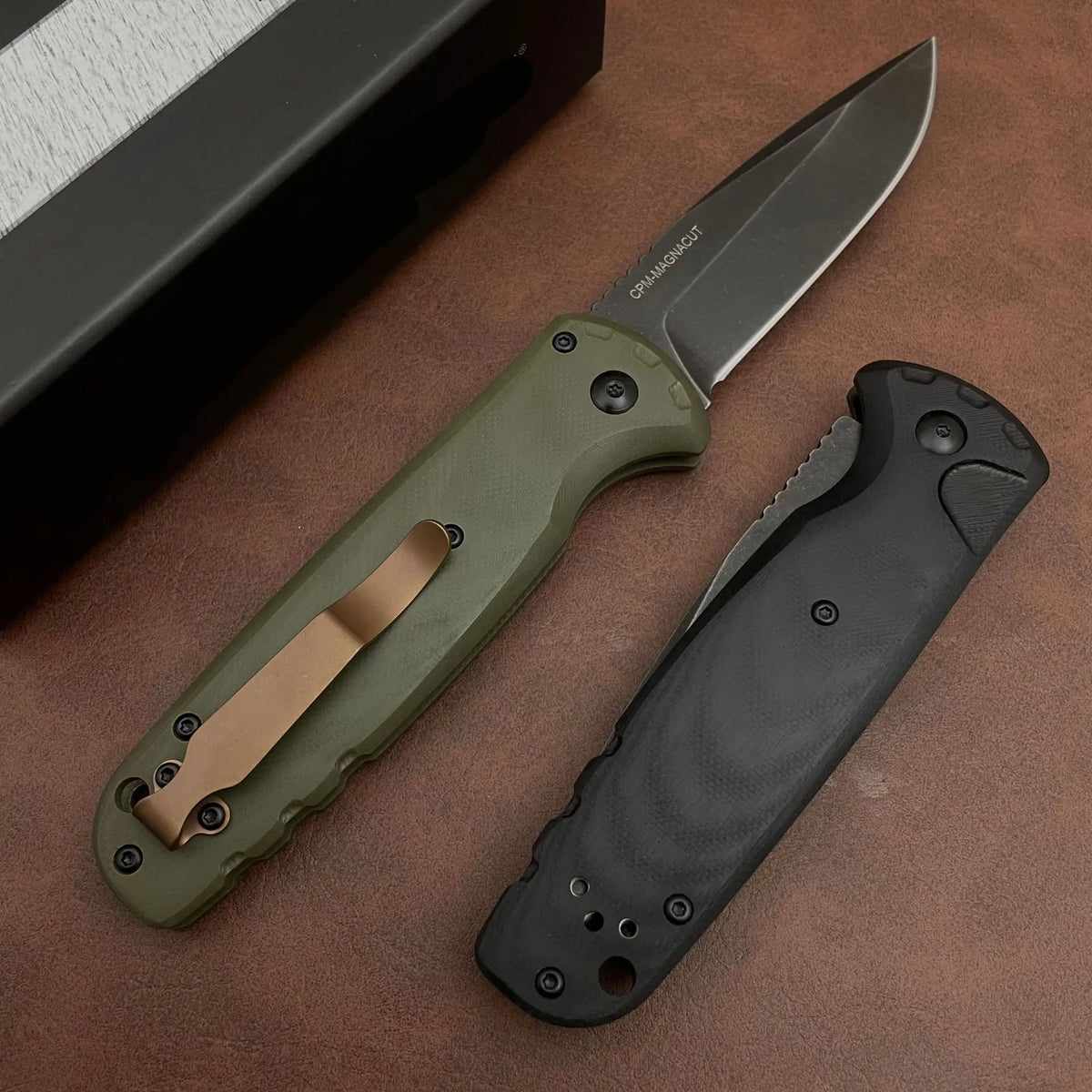 4300 Pocket Knife 3.18" 154CM Blade & Black G10 Handle Pocket Knife Qst