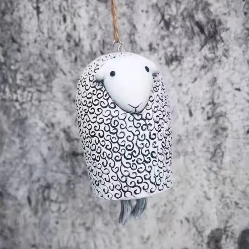 Cute Animal Resin Wind Chime – Garden Décor Wind Bell Gift Decorative Wind Chime Qst