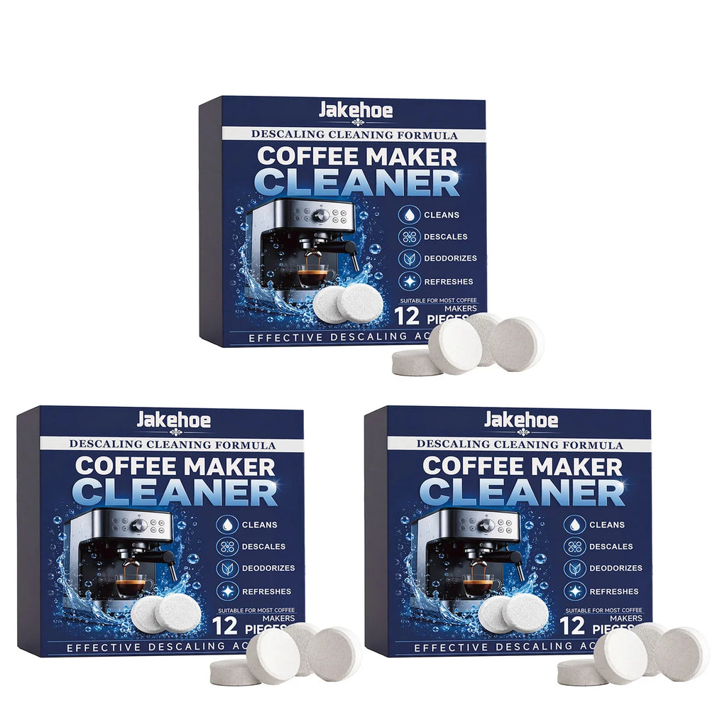 Coffee Maker Descaling Tablets – Clean, Deodorize & Restore Coffee Machine Cleaner Qme 3 x 12pcs Boxed