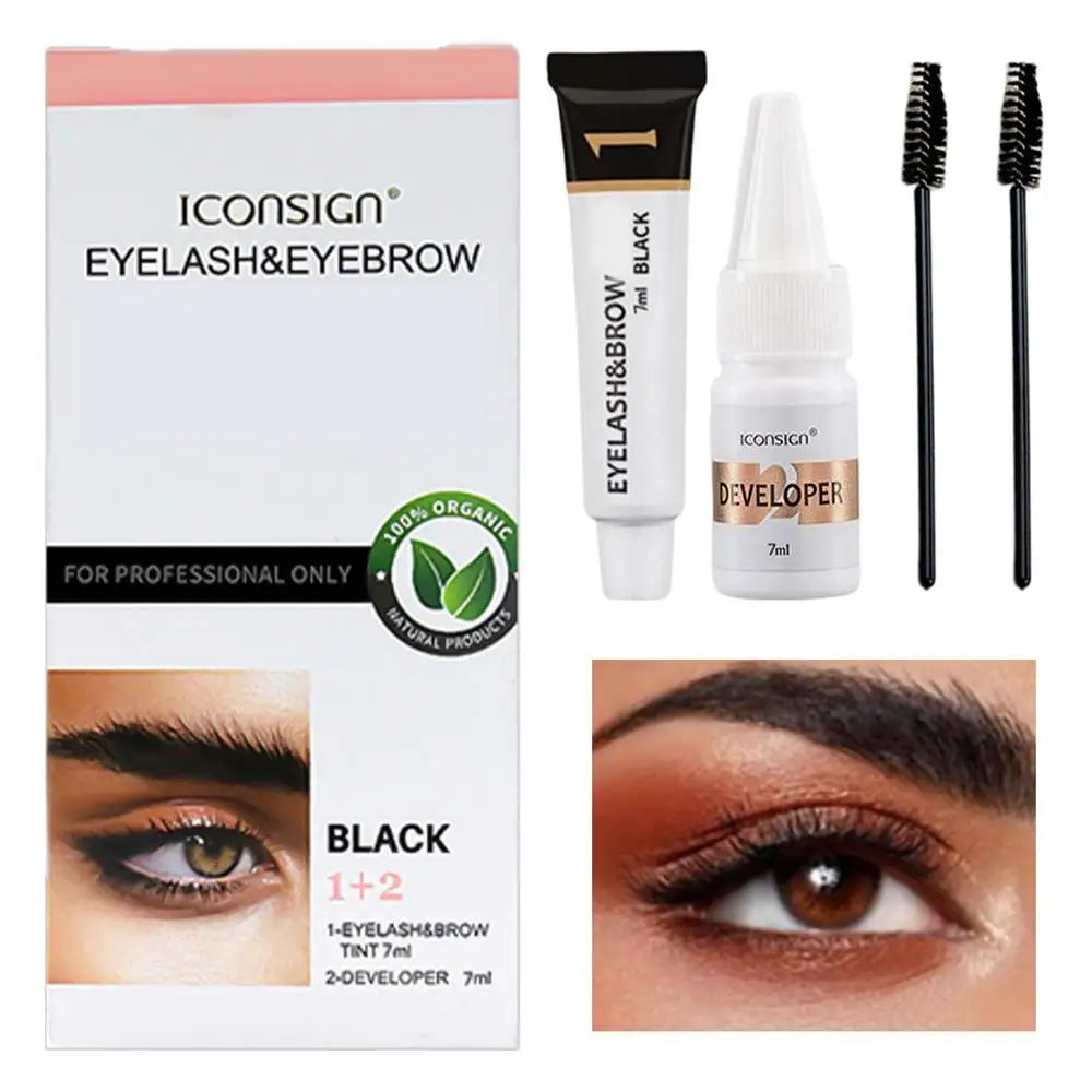 Eyebrow Tinting & Eyelash Dye Gel – Quick Dry Waterproof Eyebrow Tinting Gel Qme Black China Mainland