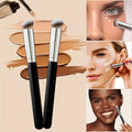 Kabuki Concealer Brush – Dense Bristles for Nose Contour Makeup Brush Qme 2 pcs