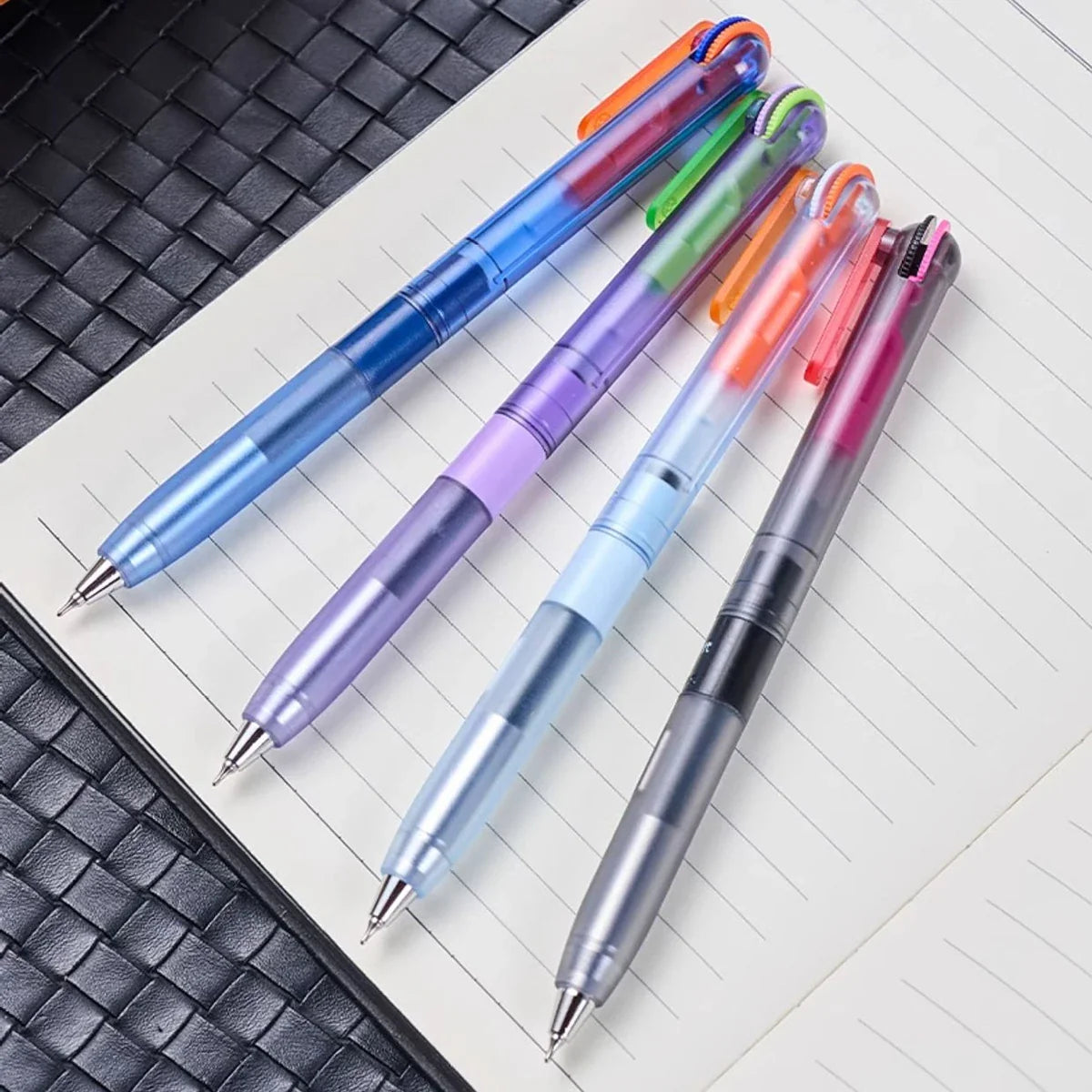 Quick Dry Black Gel Pens | Medium Point Lightweight Retractable Gel Pens Qme