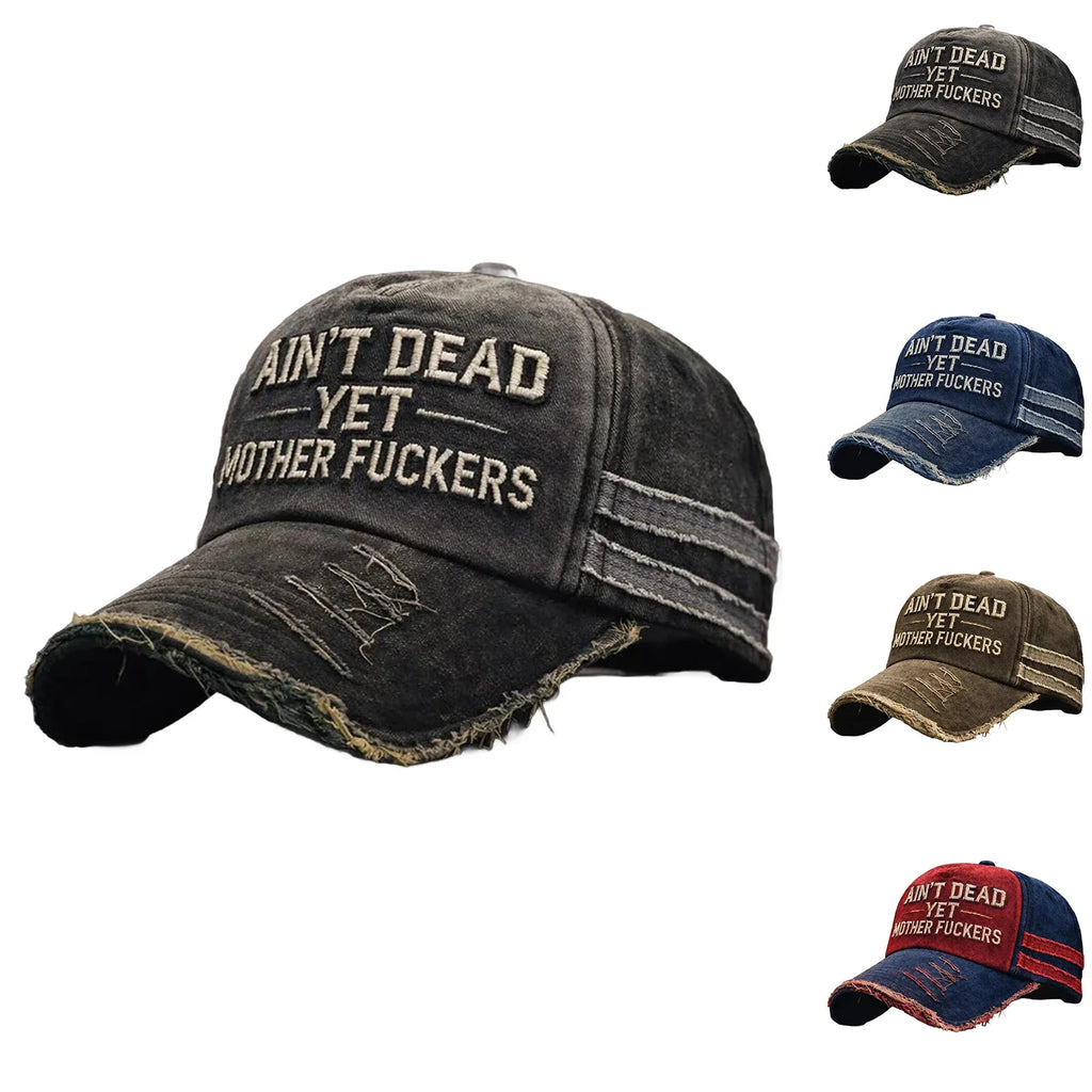 Unisex Vintage Washed Distressed Adjustable Commemorative Hat Vintage Baseball Cap Qme