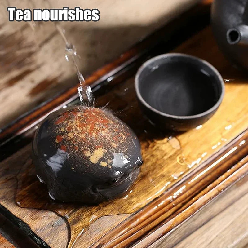 Three-Legged Toad Purple Clay Tea Pet Ornament – Handmade Tea Pet Figurine Qme