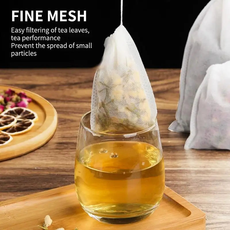 Disposable Tea Filter Bags – Loose Leaf, Coffee & Spice Pouches Tea Filter Bags Qme