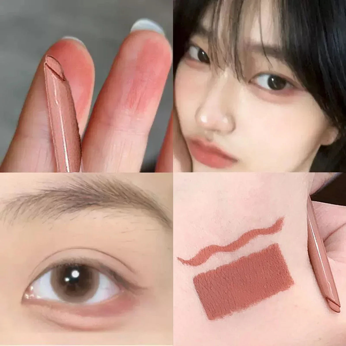 Qme Curved Gel Eyeliner Pen – Waterproof Ultra-Fine Tip Gel Eyeliner Pen Qme