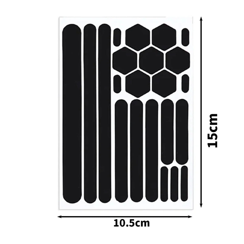 Helmet Reflective Warning Stickers – Night Safety Visibility Decals Reflective Safety Sticker Qme 1set