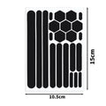 Helmet Reflective Warning Stickers – Night Safety Visibility Decals Reflective Safety Sticker Qme 1set