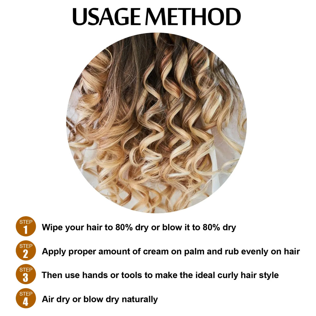 EELHOE Curl Enhancing Elastin Mousse – Volume & Moisture Cream Curl Styling Mousse Qst