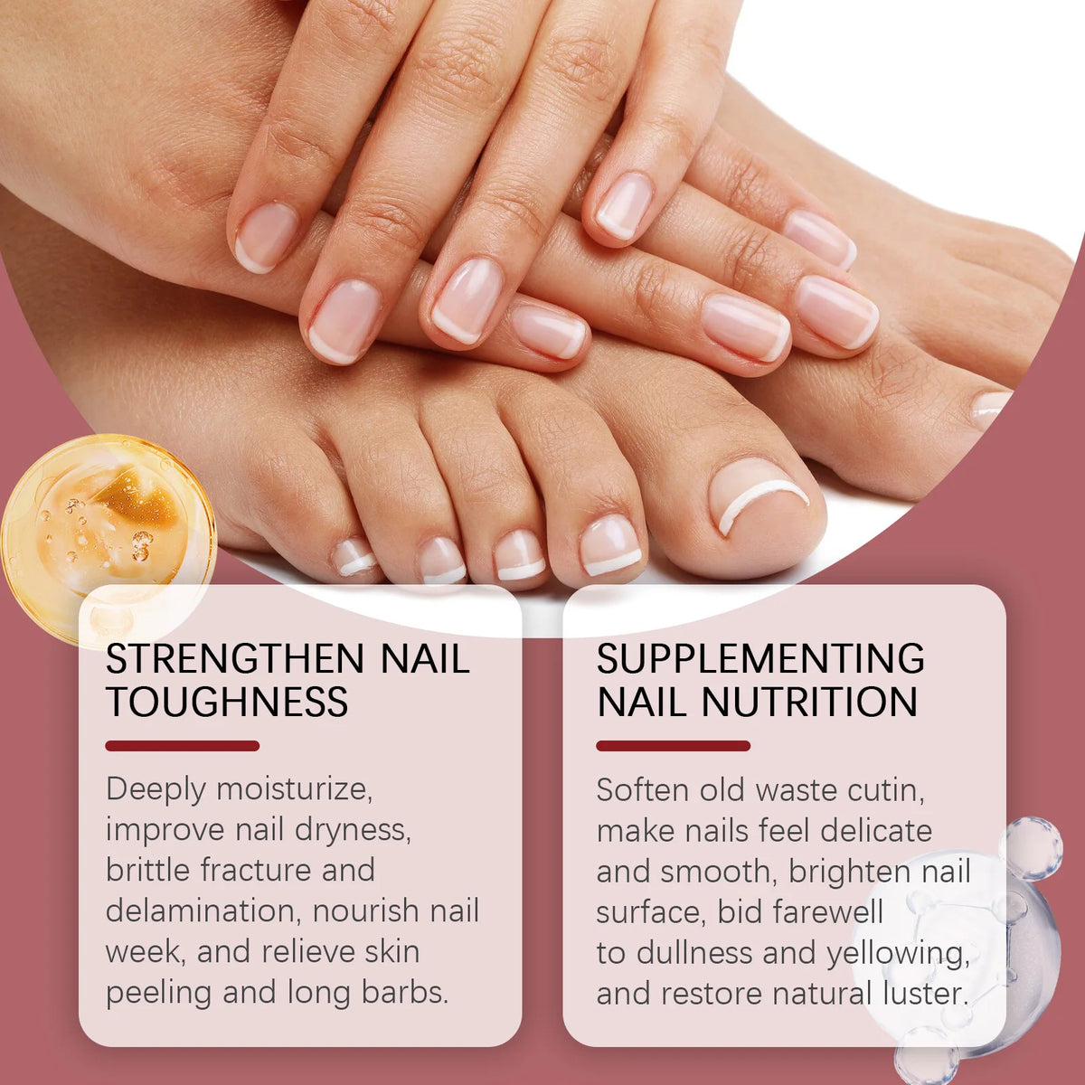 Nail Renewal Serum – Restores Discolored & Damaged Nails 30ml Nail Care Serum Qst