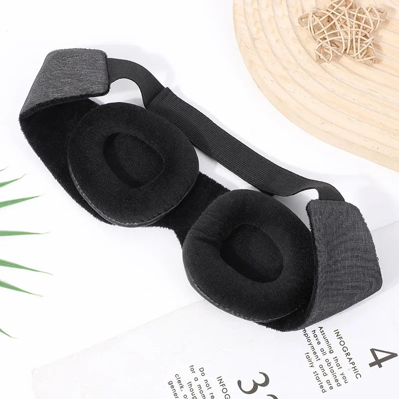 3D Contoured Sleep Eye Mask – Light-Blocking with Storage Bag Sleep Eye Mask Qst C