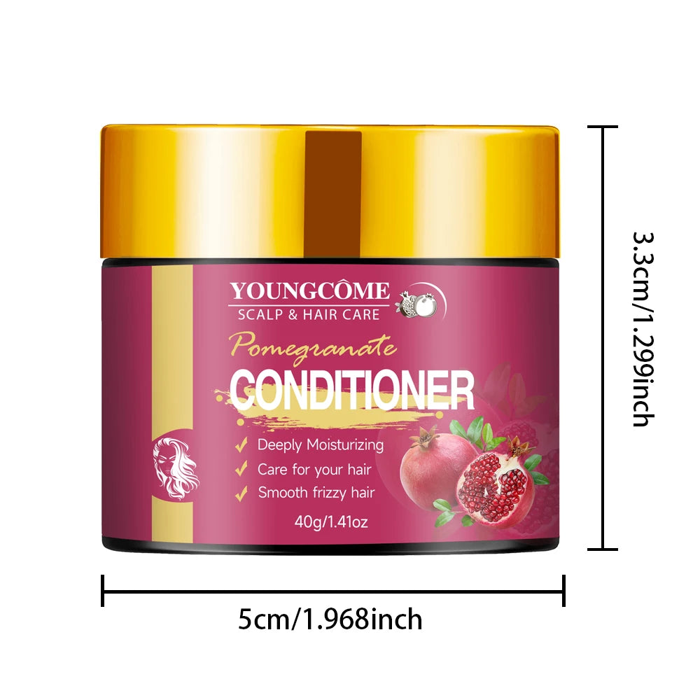 YOUNGCOME Pomegranate Conditioner – Deep Moisture & Frizz Control Hair Conditioner Qst 40G