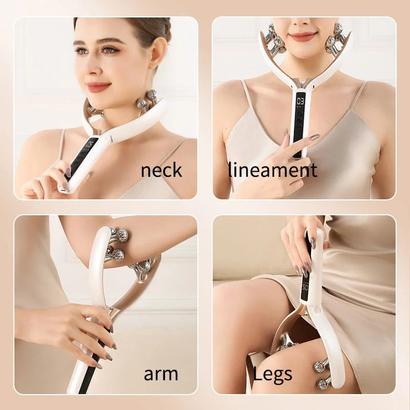RF EMS Microcurrent Face Roller – Lifting & Firming Beauty Device Face Lifting Massager Qst