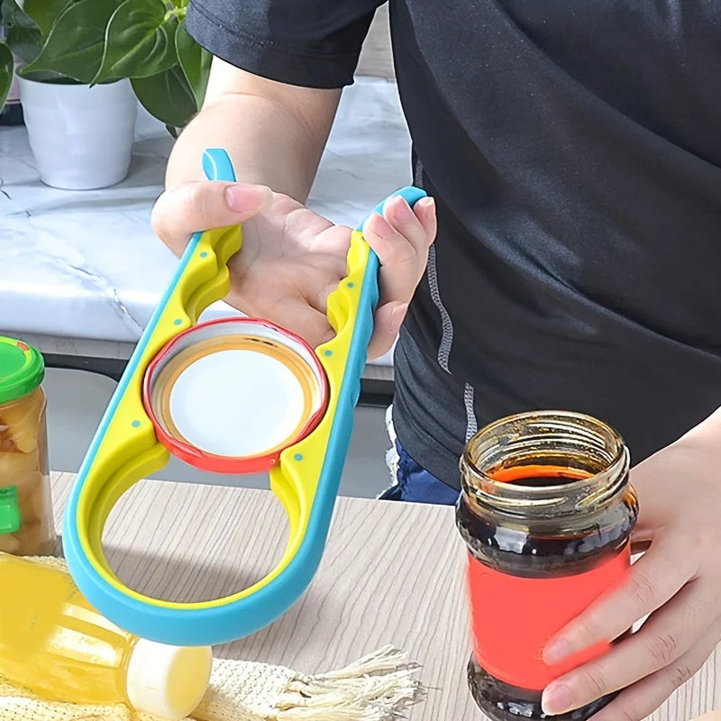 4-in-1 Multi-Purpose Can & Bottle Opener with Non-Slip Grip Multi-Purpose Opener Qme