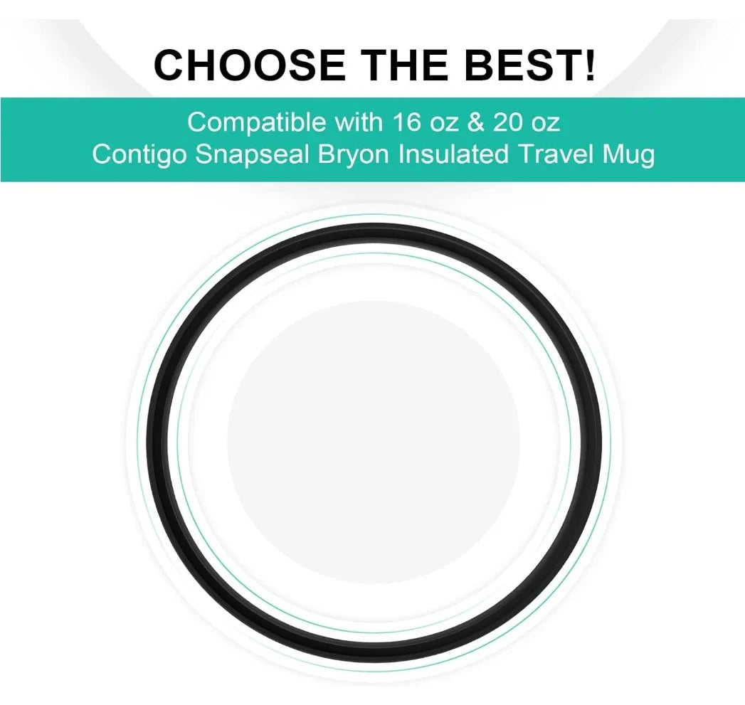 Contigo Snapseal Byron Travel Mug Seal Replacement – 6 Pack Travel Mug Accessory Qme
