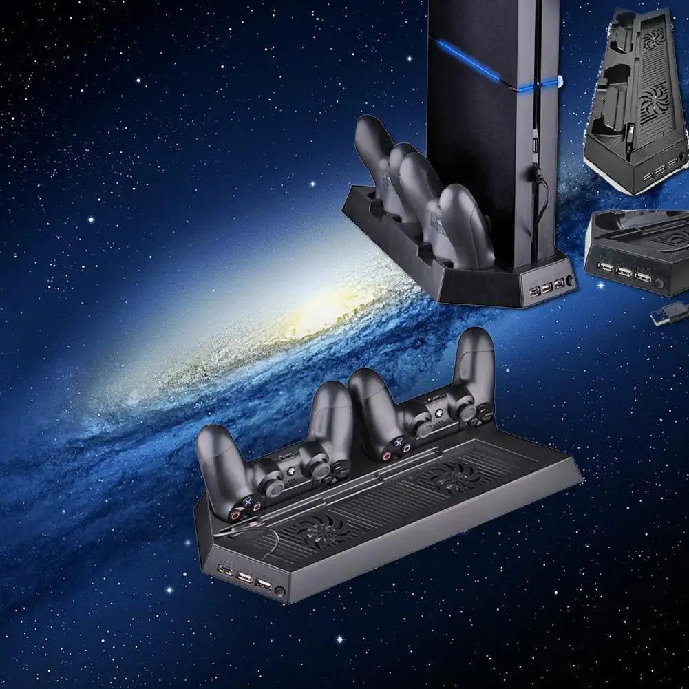 Vertical Cooling Station Fast Charger Dock for PlayStation Gaming Charging Dock Qme