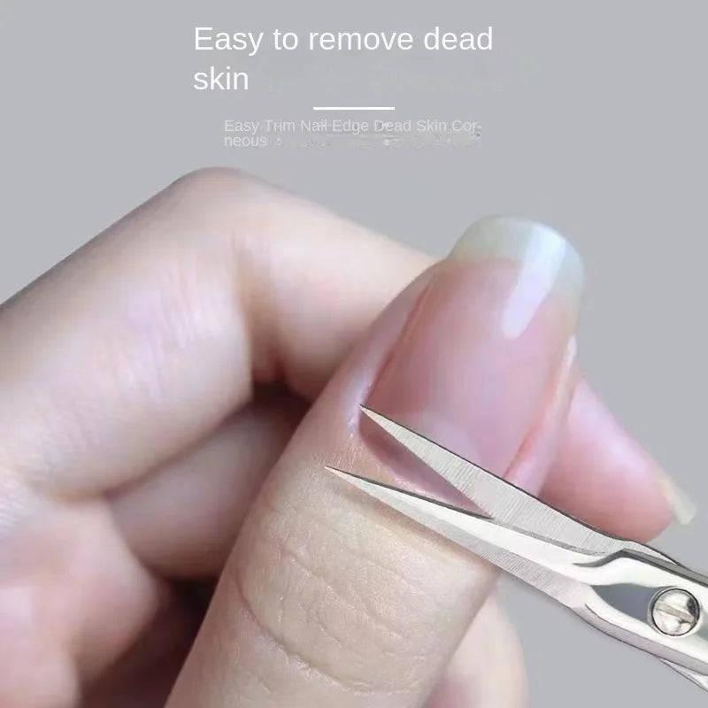 Professional Cuticle Scissors – Stainless Steel Manicure Tool Cuticle Scissors Qme