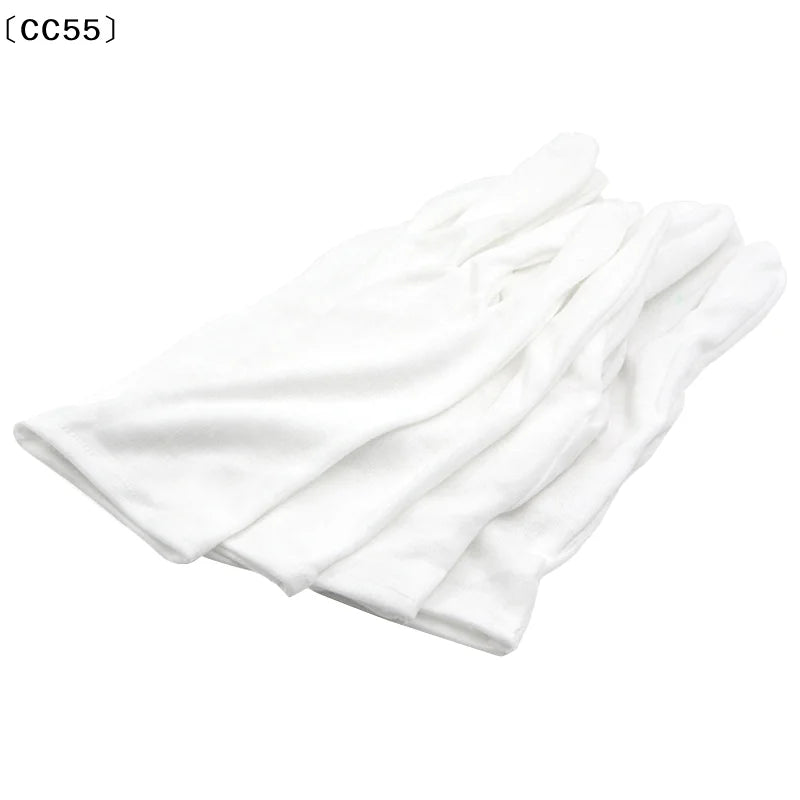 4-Piece White Fire Magic Gloves – Flame Design for Performers Magic Performance Gloves Qst