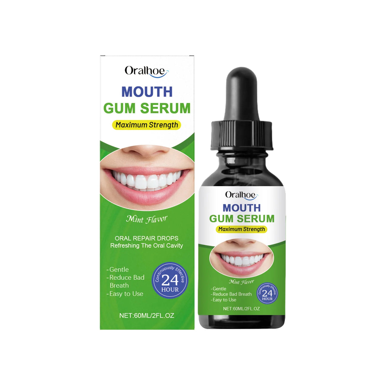 Oralhoe Gum Serum – Fresh Breath & Oral Hygiene Drops 60ml Oral Hygiene Serum Qst 60ml boxed One Unit adults