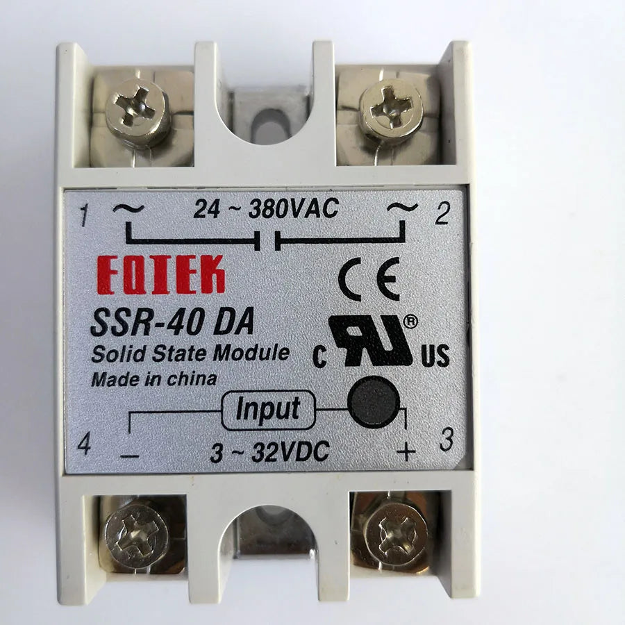 Solid State Relay SSR 10A 25A 40A DC to AC White Shell Solid State Relay Qme