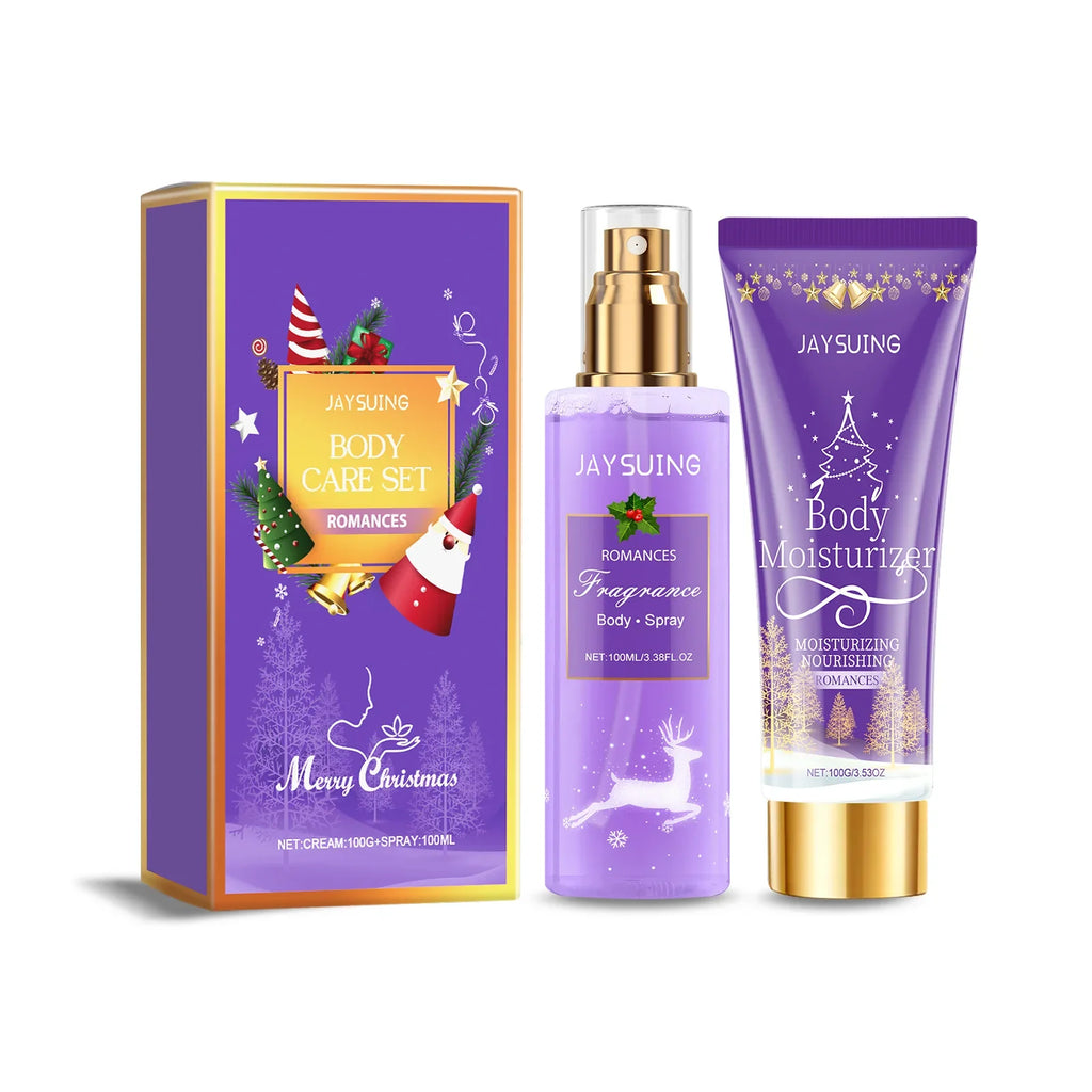 Christmas Scented Moisturizing Body Spray Lotion | 4 Scents Fragrance Body Spray Qme 1set Romances