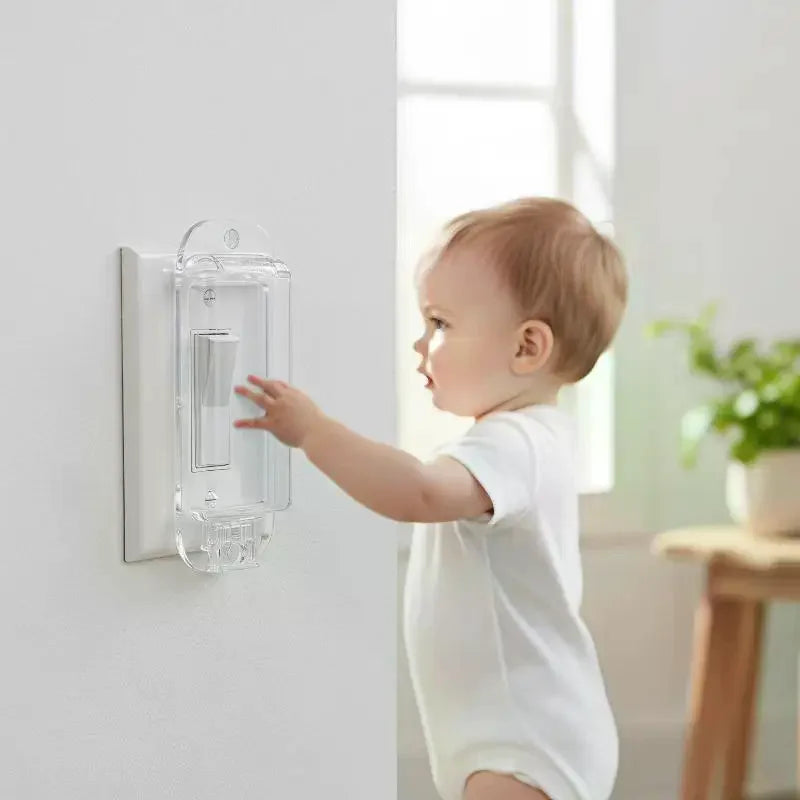 Child Safety Rocker Switch Cover – Clear Protective Guard Switch Safety Guard Qme