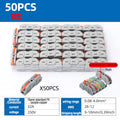Universal Lever Wire Connectors 1-to-1 Inline Compact Splicing Lever Wire Connector Qme 211O 50PCS