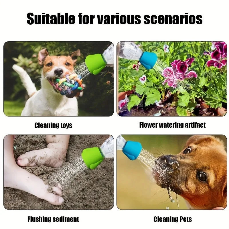 Silicone Dog Shower Head – Portable Multifunctional Pet Sprayer Pet Bath Sprayer Qme