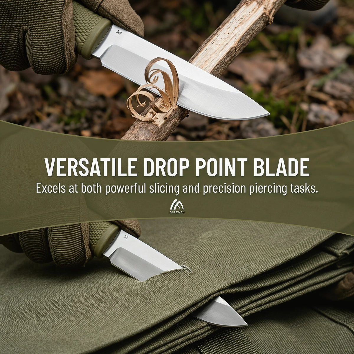 Steel Fixed Blade Knife – Outdoor Camping & EDC Tool Fixed Blade Knife Qst
