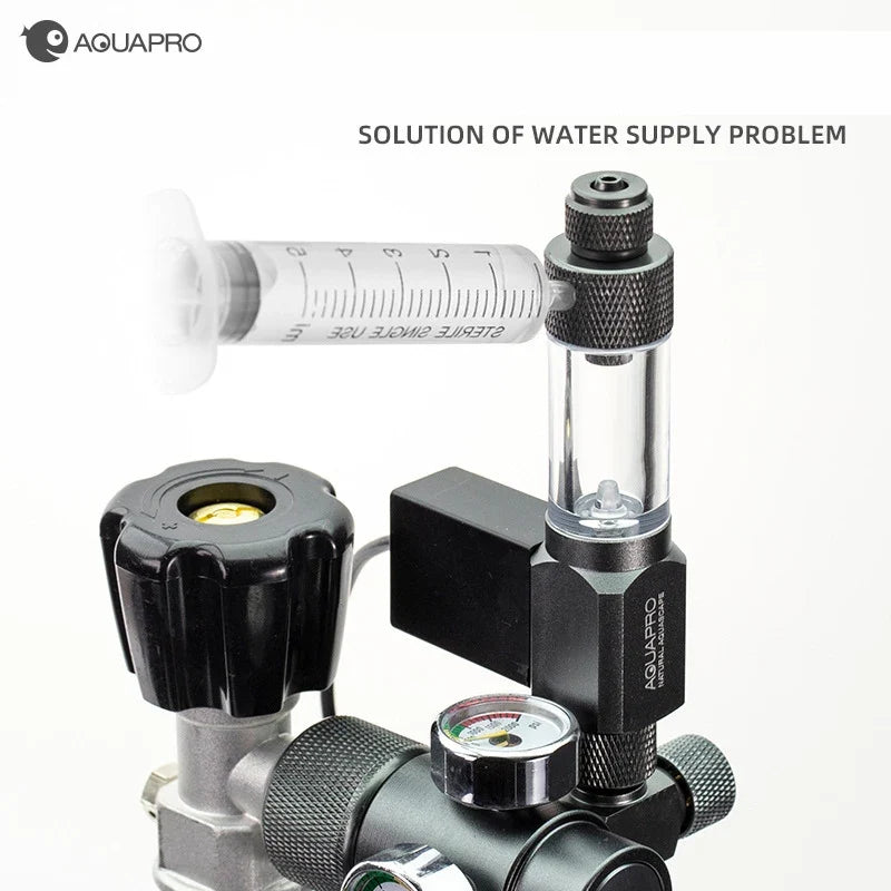 Aquarium CO2 Regulator Mini System with Solenoid Valve Aquarium CO2 Regulator Qme