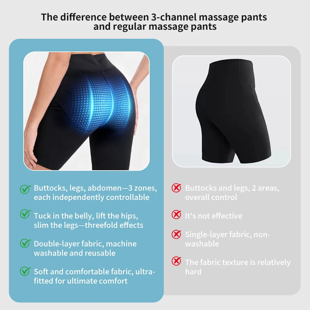 VamsLuna EMS Toning Shorts – Wireless 3-Zone Muscle Stimulator EMS Training Shorts Qst
