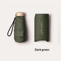 Compact Mini Travel Umbrella UPF50+ UV Protection 5-Fold Compact Travel Umbrella Qme B metal-fiber composite 6K