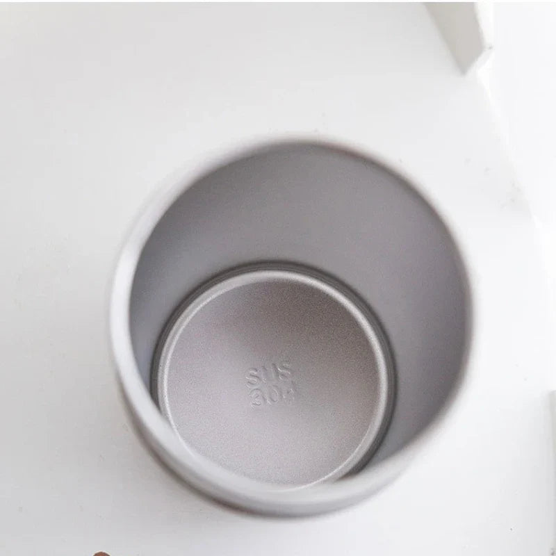 Stainless Steel Double-Wall Insulated Coffee Mug 300ml Insulated Coffee Mug Qme
