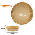 Disposable Non-Stick Air Fryer Liner Paper – Oil-Proof & Waterproof Air Fryer Liner Qme 02
