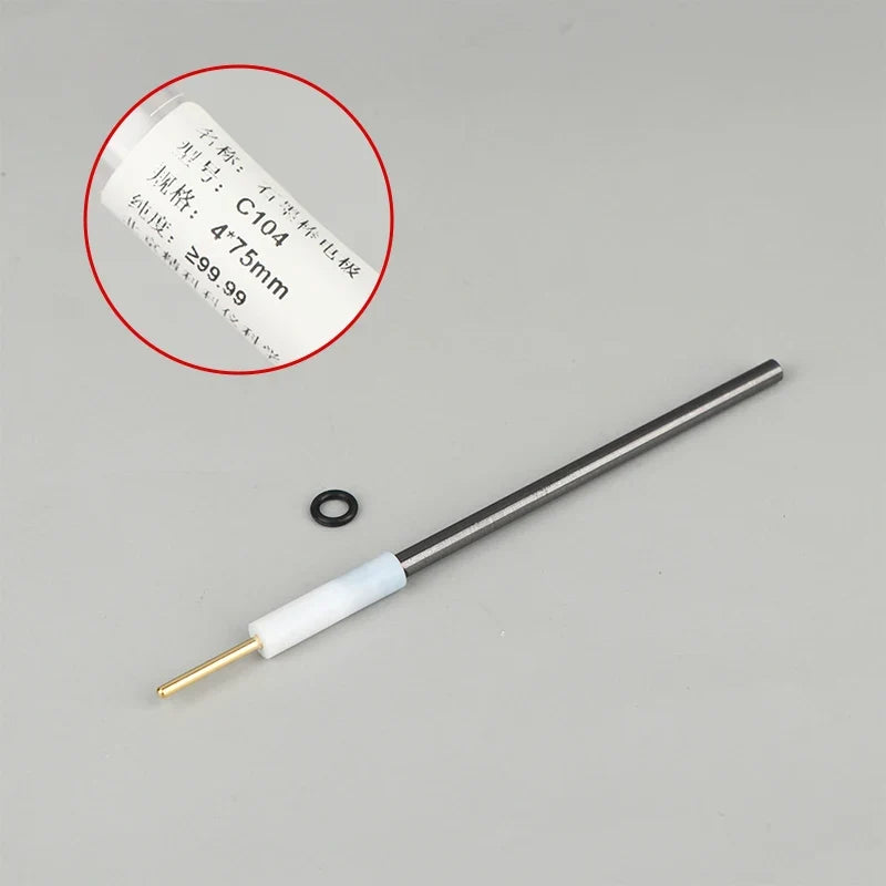 High-Purity Carbon Anode Electrode Rod – 3mm 4mm 5mm Electrolysis Carbon Electrode Rod Qme 4x75mm