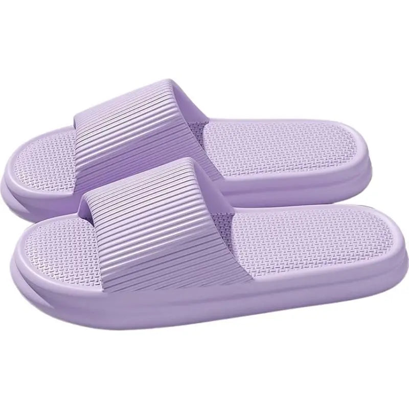 Women's Thick Platform EVA Slippers – Soft Sole Home Slides Platform EVA Slippers Qme 38 Purple