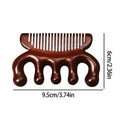 Sandalwood Head Massager Comb – 5-Tooth Scalp Scraper Scalp Massager Comb Qme China Mainland 01