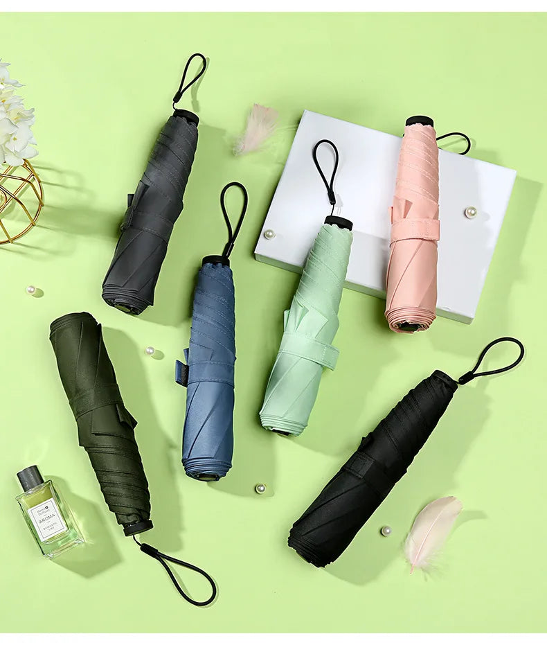 144g Carbon Fiber Folding Umbrella – UV & Travel Protection Folding Travel Umbrella Qst
