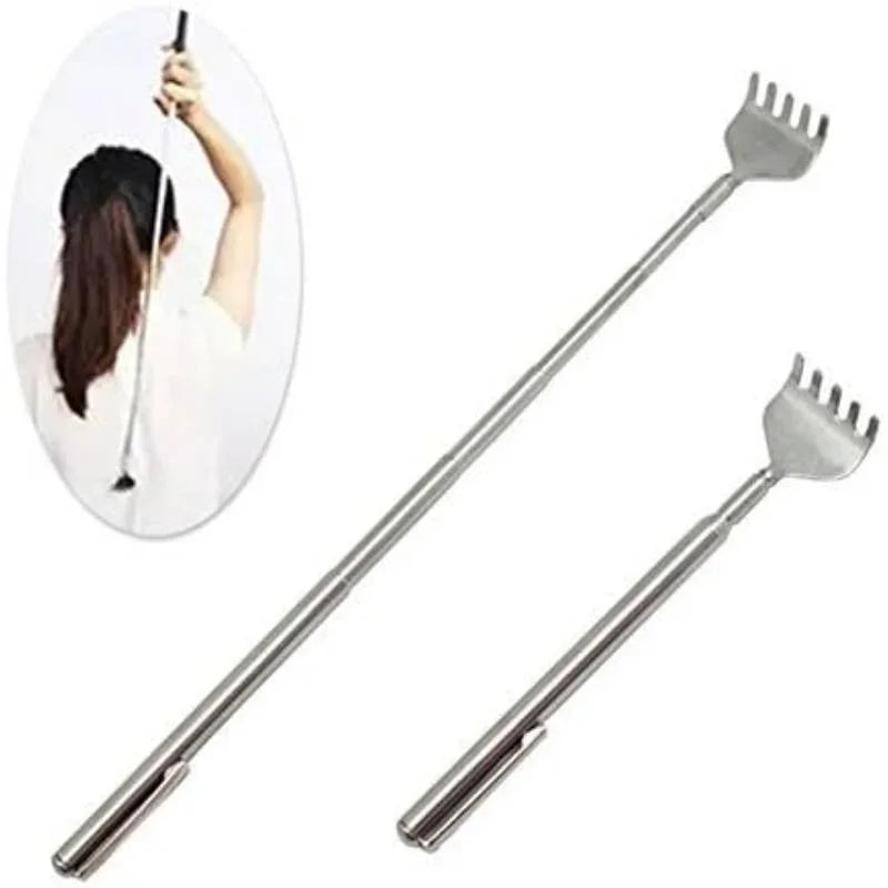 Telescopic Back Scratcher Pen Shape – Extendable Silver Back Scratcher Qme