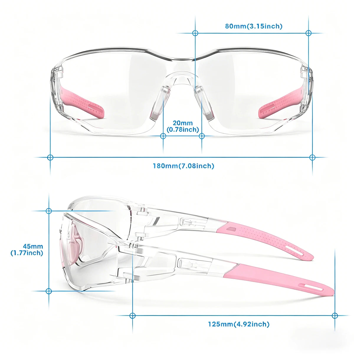 VOPHA HM12 Anti-Fog Safety Glasses – Blue Light Blocking Safety Glasses Qst