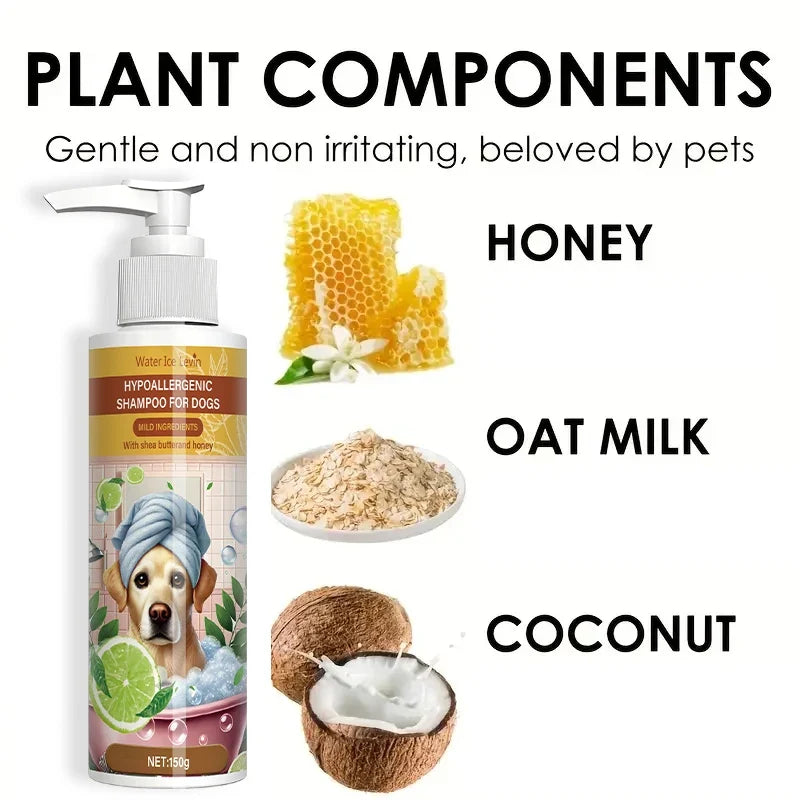 Pet Shampoo Deep Cleansing Fresh Fragrance for Cats & Dogs Pet Grooming Shampoo Qme