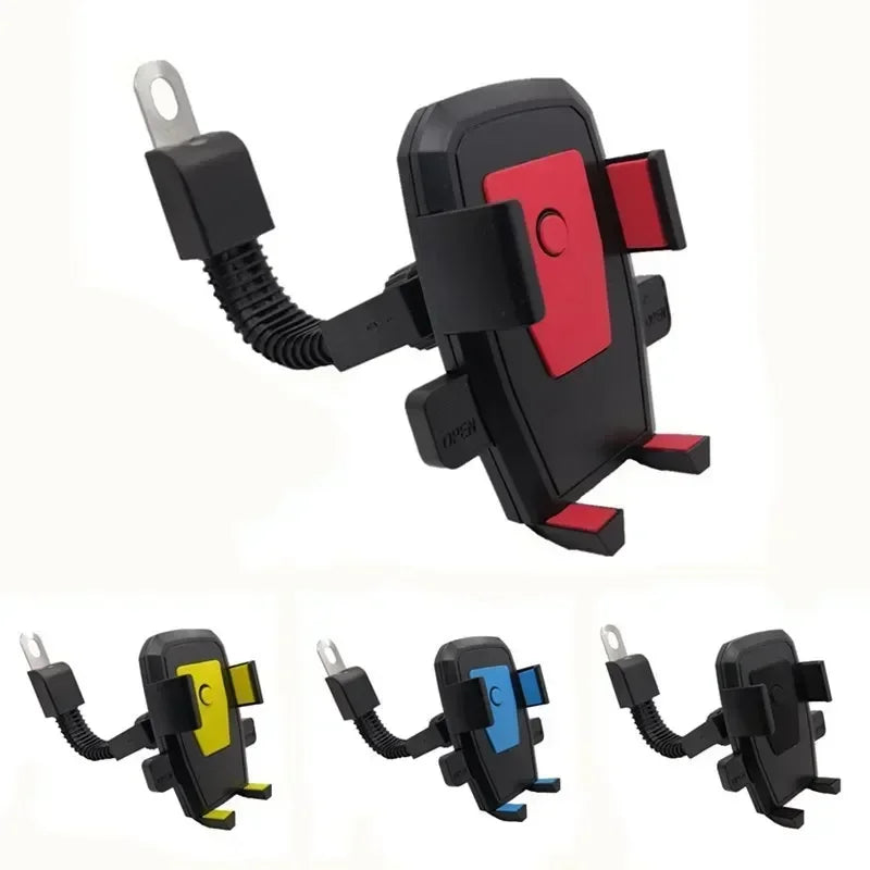 Motorcycle Car Phone Bracket – Non-Slip Rotatable Mount Phone Mount Bracket Qme