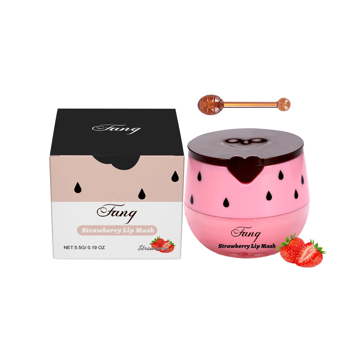 Strawberry Overnight Lip Mask – Hydrating Sleeping Lip Treatment Sleeping Lip Mask Qst Strawberry