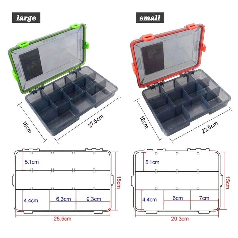 Large Capacity Fishing Tackle Box – Hook & Lure Storage Fishing Tackle Box Qme
