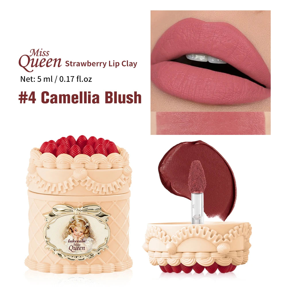 Lakerain Velvet Lip Mud – Retro Matte Lipstick High Pigmentation Matte Lipstick Qst 04