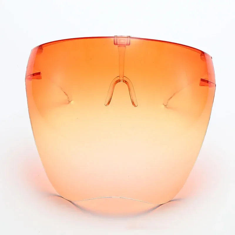 Anti-Fog Full Face Shield Safety Glasses UV400 – 2-Pack Protective Face Shield Qme orange