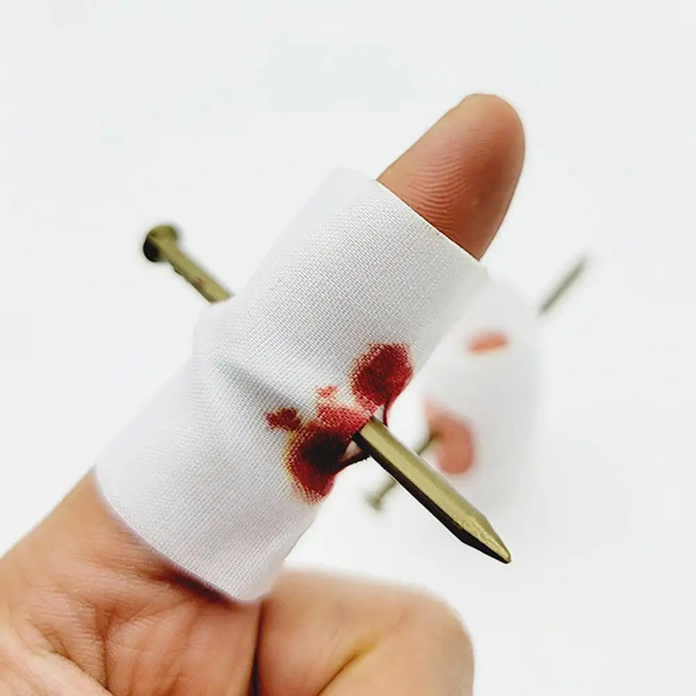 Fake Nail Through Finger Prank Toy – Novelty Magic Trick Novelty Prank Toy Qme